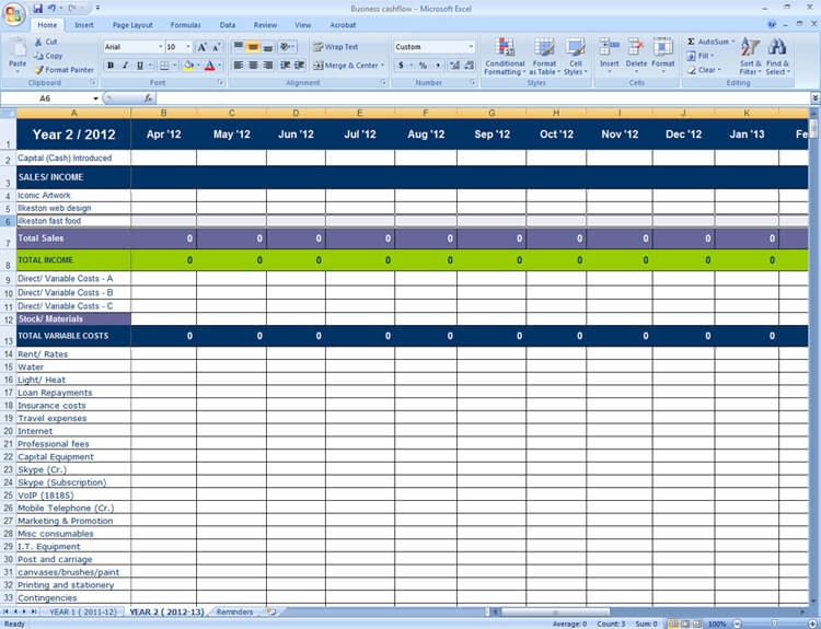Easy Filing System For Small Biz Receipts Document Tax Return Spreadsheet