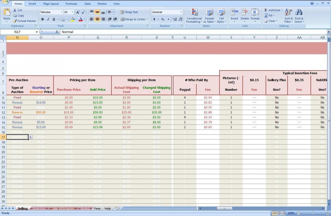 Ebay Spreadsheet Template As Wedding Budget How To Make Document Free