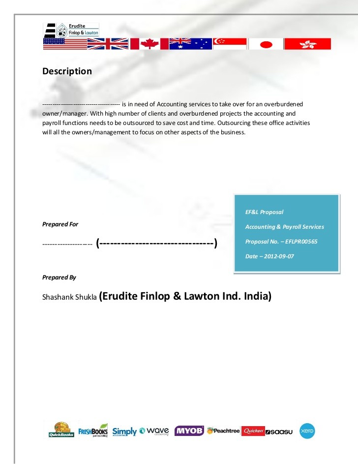 Erudite Finlop Lawton Service Proposal Format Document Accounting And Payroll Services