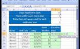 Excel Magic Trick 202 Calculate Vacation Days YouTube Document Pto Calculator Spreadsheet