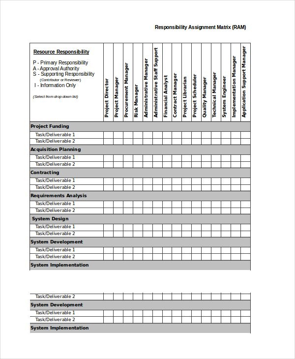 Excel Matrix Template 6 Free Documents Download Document Employee Training