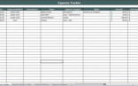 Expense Tracker Spreadsheet Document Business Log Template