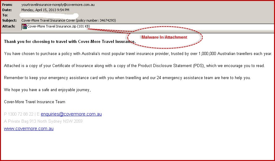 Fake Insurance Email Omniquad Security Blog Document Policy Number