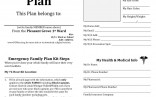 Family Emergency Plan Printable Documents For Your Document Disaster Template