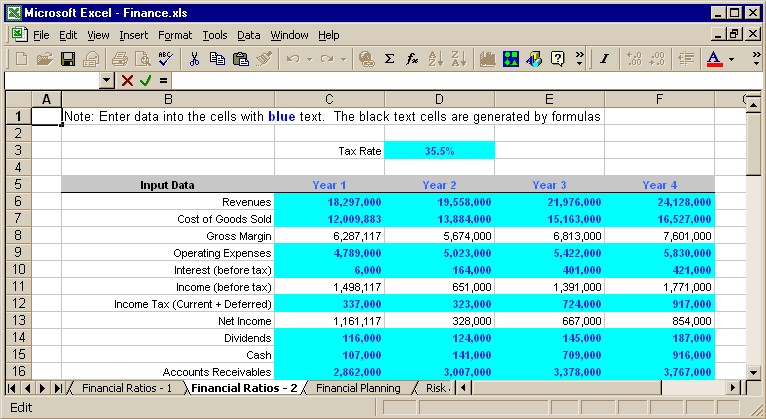 Fast Formulas Interactive Spreadsheets Configured With Textbook Document Spreadsheet