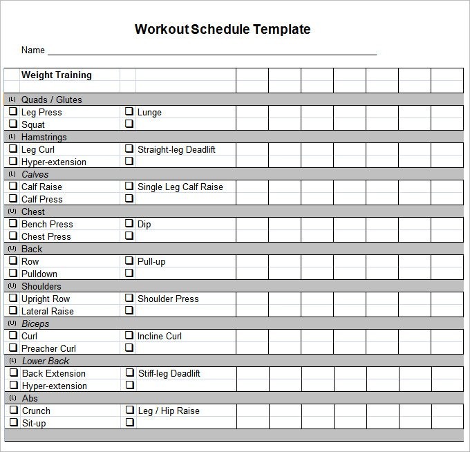 Fitness Programme Templates Tier Crewpulse Co Document Personal Training Plans