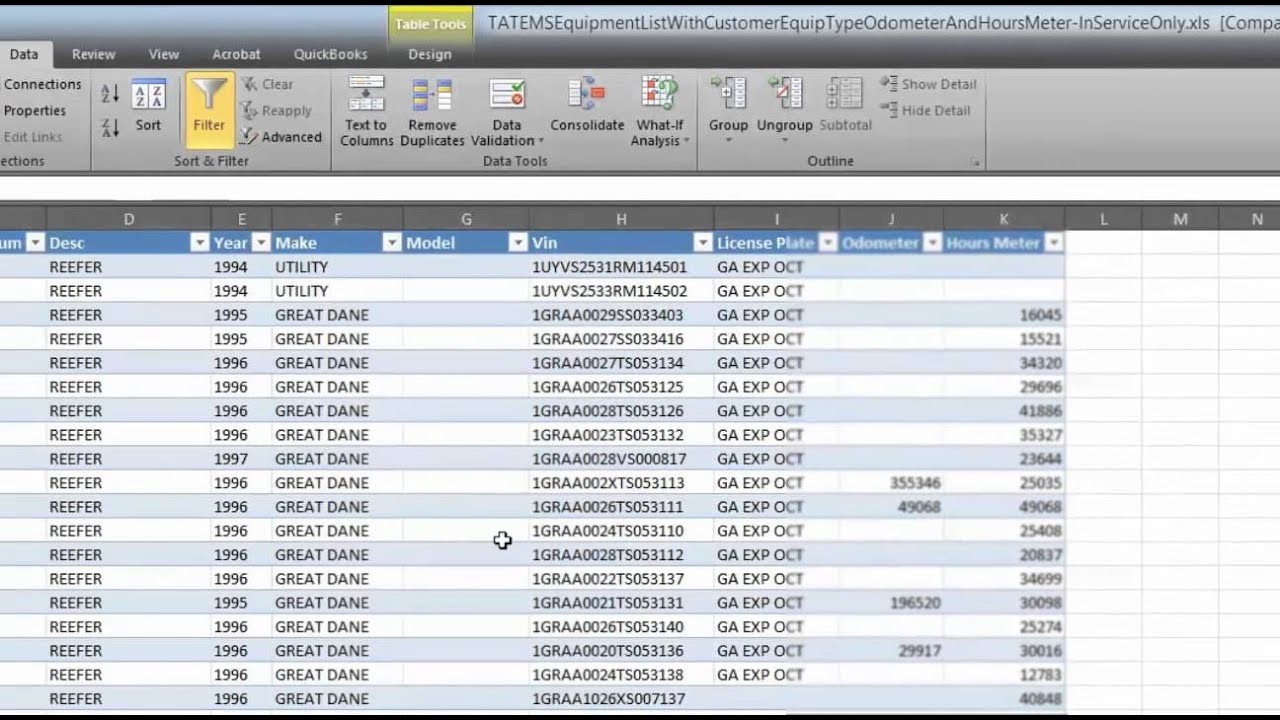 Fleet Maintenance Software Spreadsheets 78 80 For TATEMS YouTube Document Spreadsheet Excel