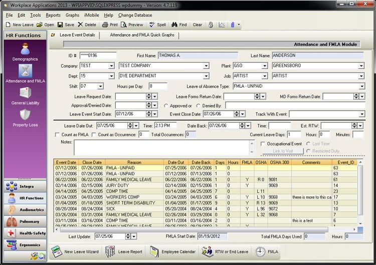 FMLA Tracking Software Document Fmla Tracker Excel