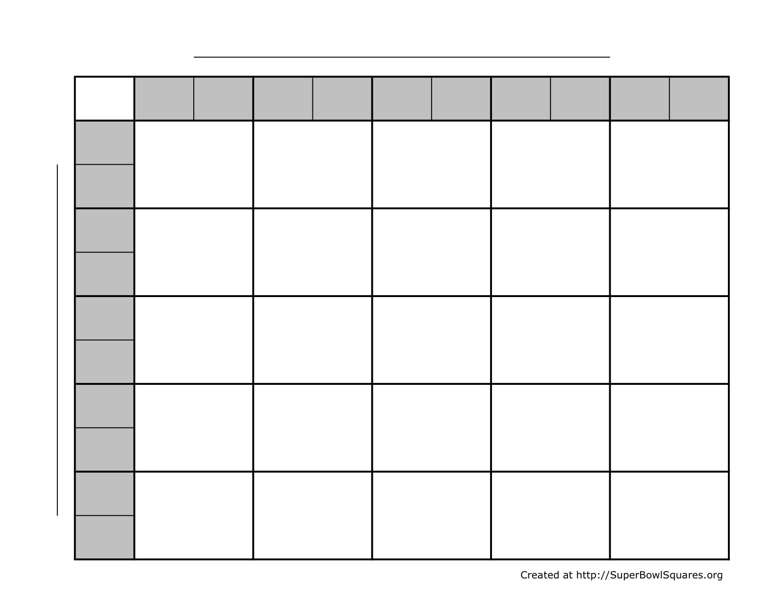 Football Squares Super Bowl Play Online Document Blank Template