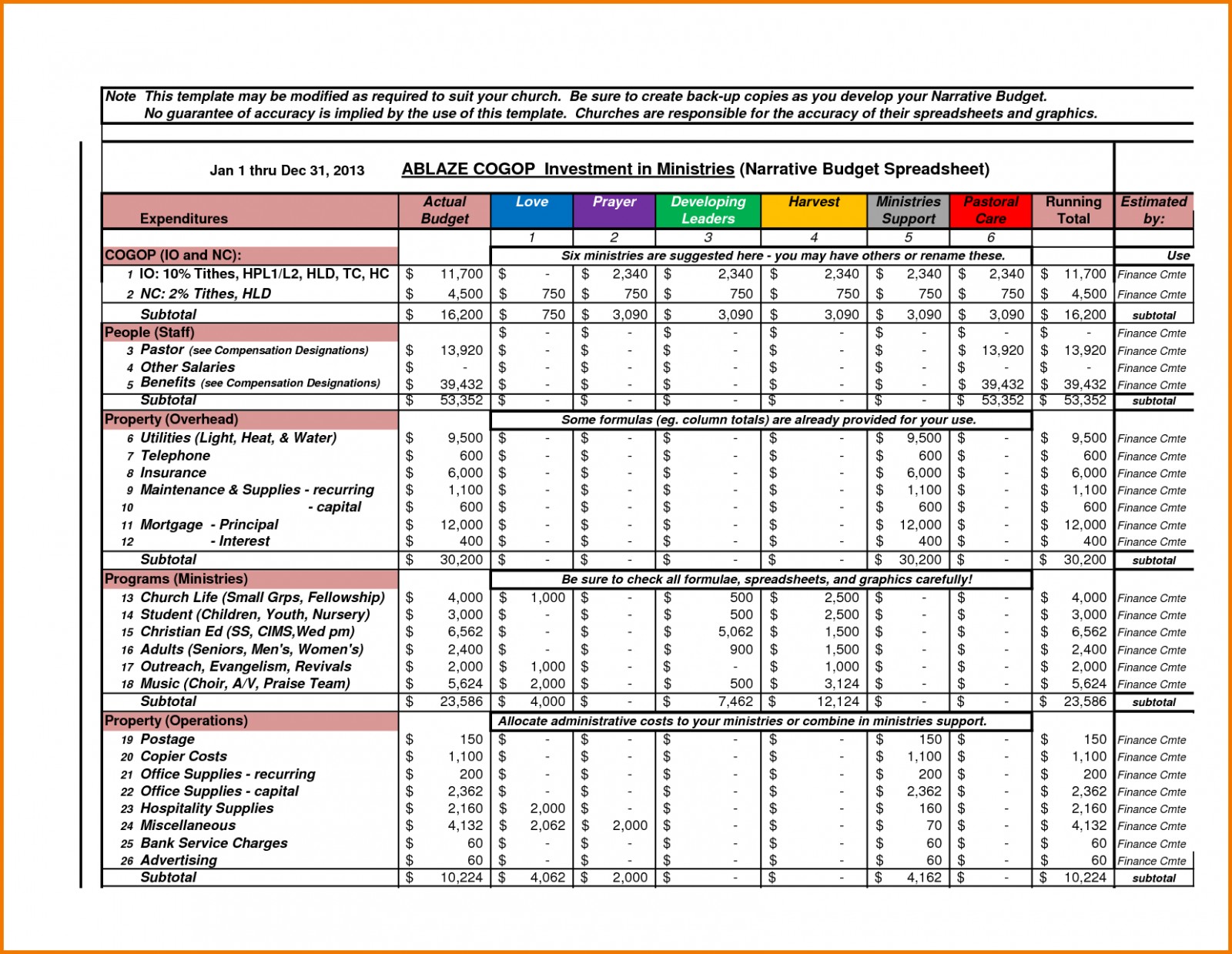 Free Church Accounting Excelsheet Awesome Example Of Templates Document Excel Spreadsheet