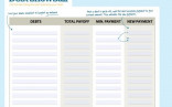 Free Debt Snowball Spreadsheet Calculator To Pay Off Faster Document Dave Ramsey Excel