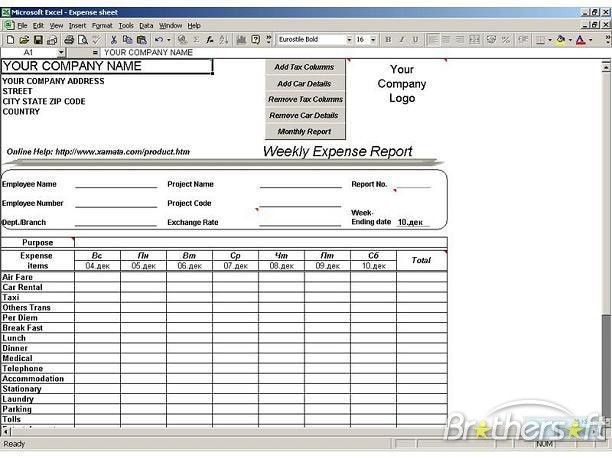 Free Expenses Sheet Sivan Crewpulse Co Document Daily In Excel Format