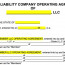 Free LLC Operating Agreement Templates PDF Word EForms Document Llc Partnership Template