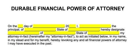 Free Power Of Attorney Forms Word PDF EForms Fillable Document Medical Form