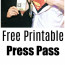 Free Printable Press Pass For Lois Lane And Clark Kent Couple S Document