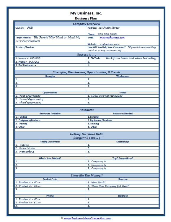 Free Small Business Proposal Template Plan Document