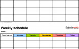 Free Weekly Schedule Templates For Excel 18 Document Employee Template Google Docs