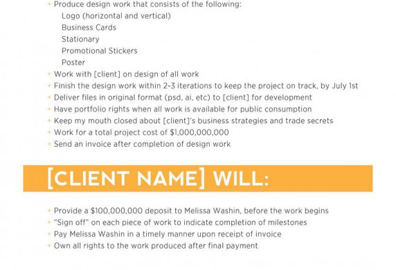 Freelance Design Contract Example BIZ Pinterest Document Logo Template