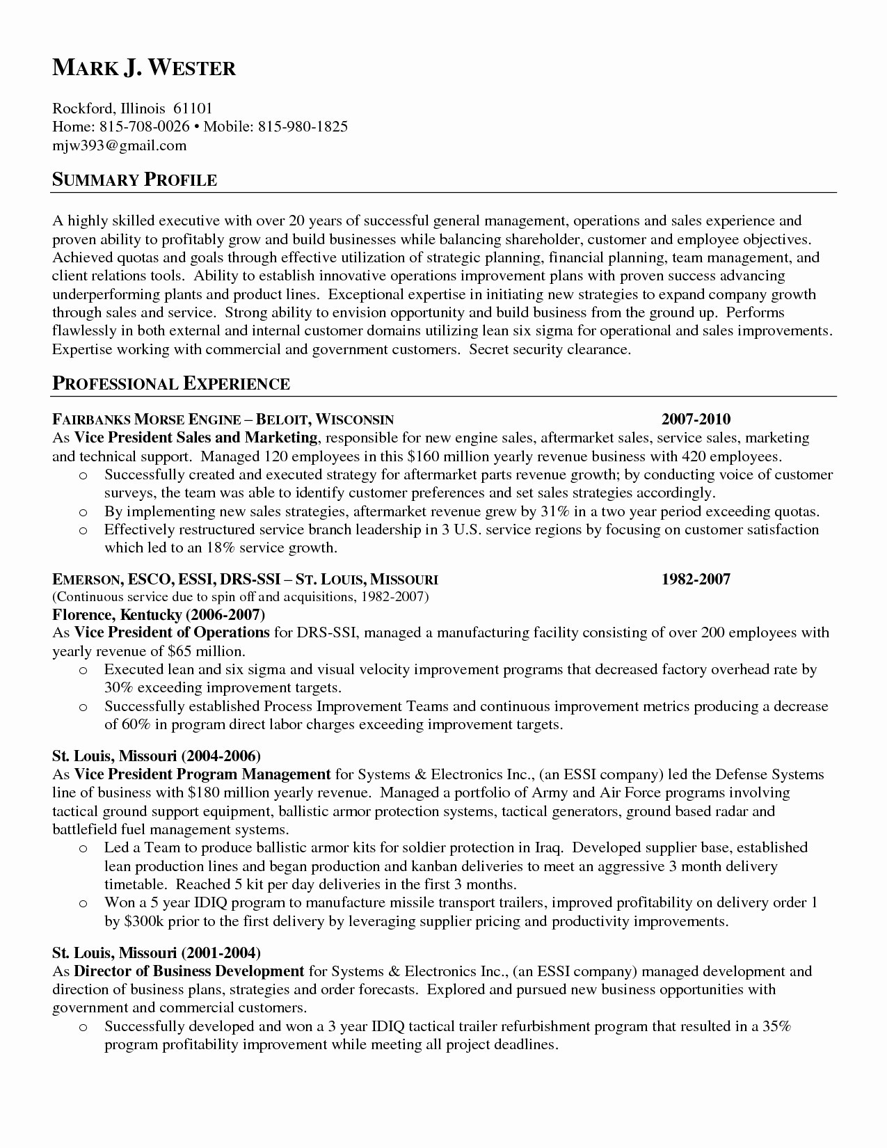 General Company Description New Resume Summary Examples Of Resumes Document