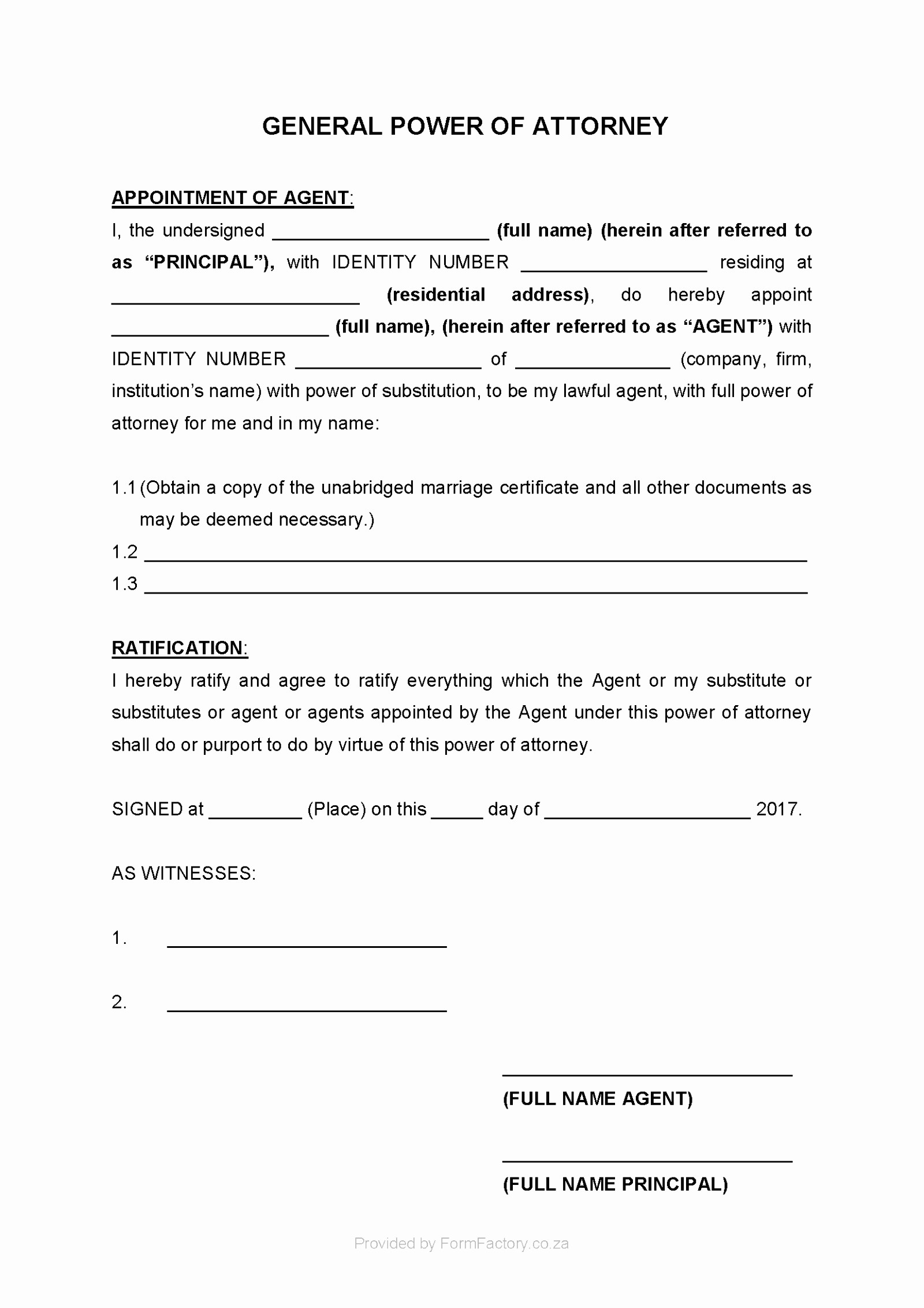 General Power Of Attorney Form Kansas Beautiful Document