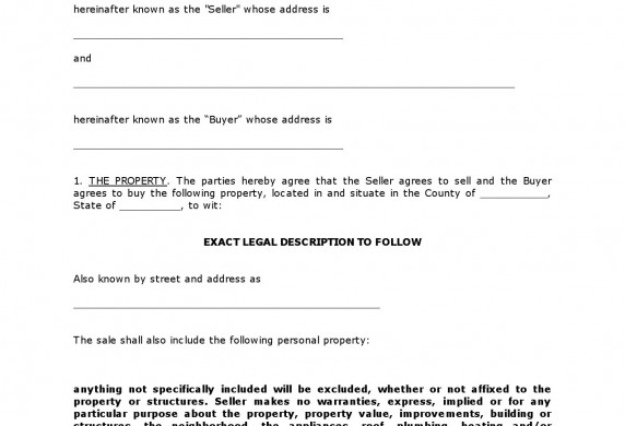 Get High Quality Printable Simple Land Contract Form Editable Document Sale Agreement