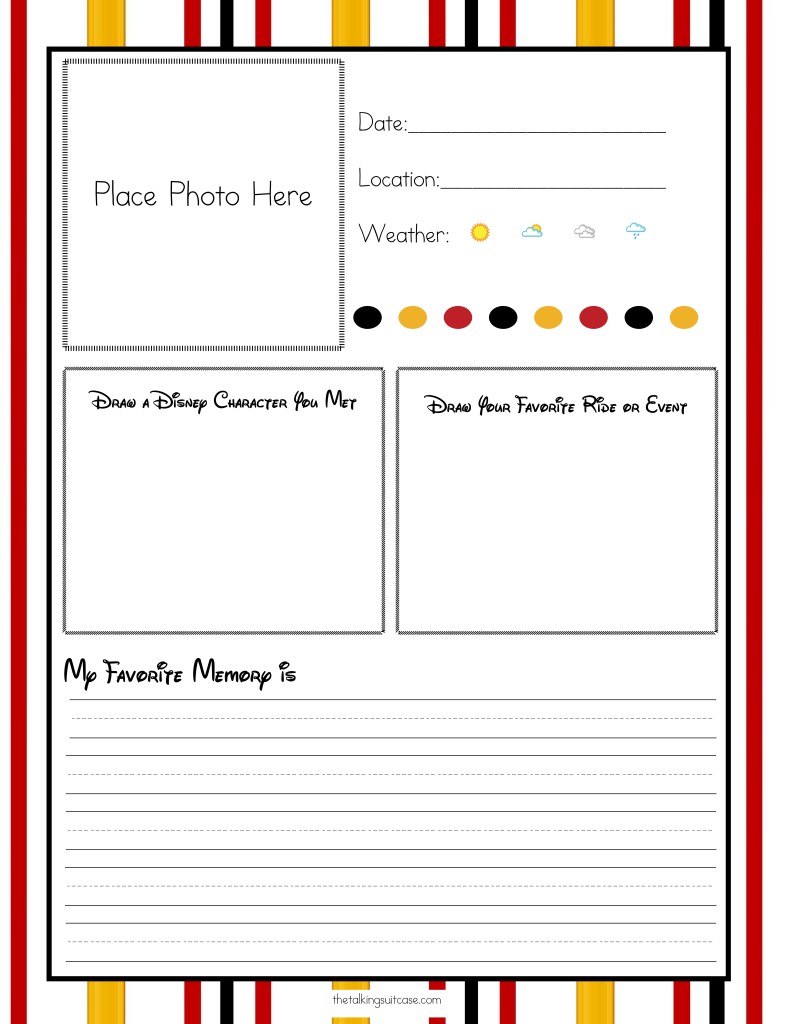 Get Ready For Your Disney Vacation Free Printable Document Day Planner Template