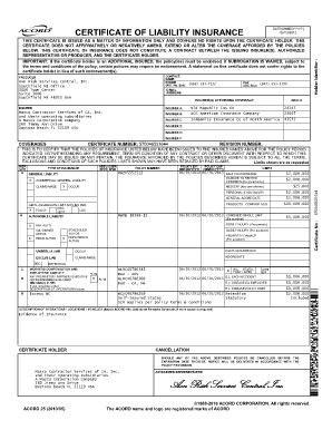 Gmi Auto Insurance Declaration Page Fill Online Printable