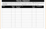 Google Docs Travel Itinerary Template New Document
