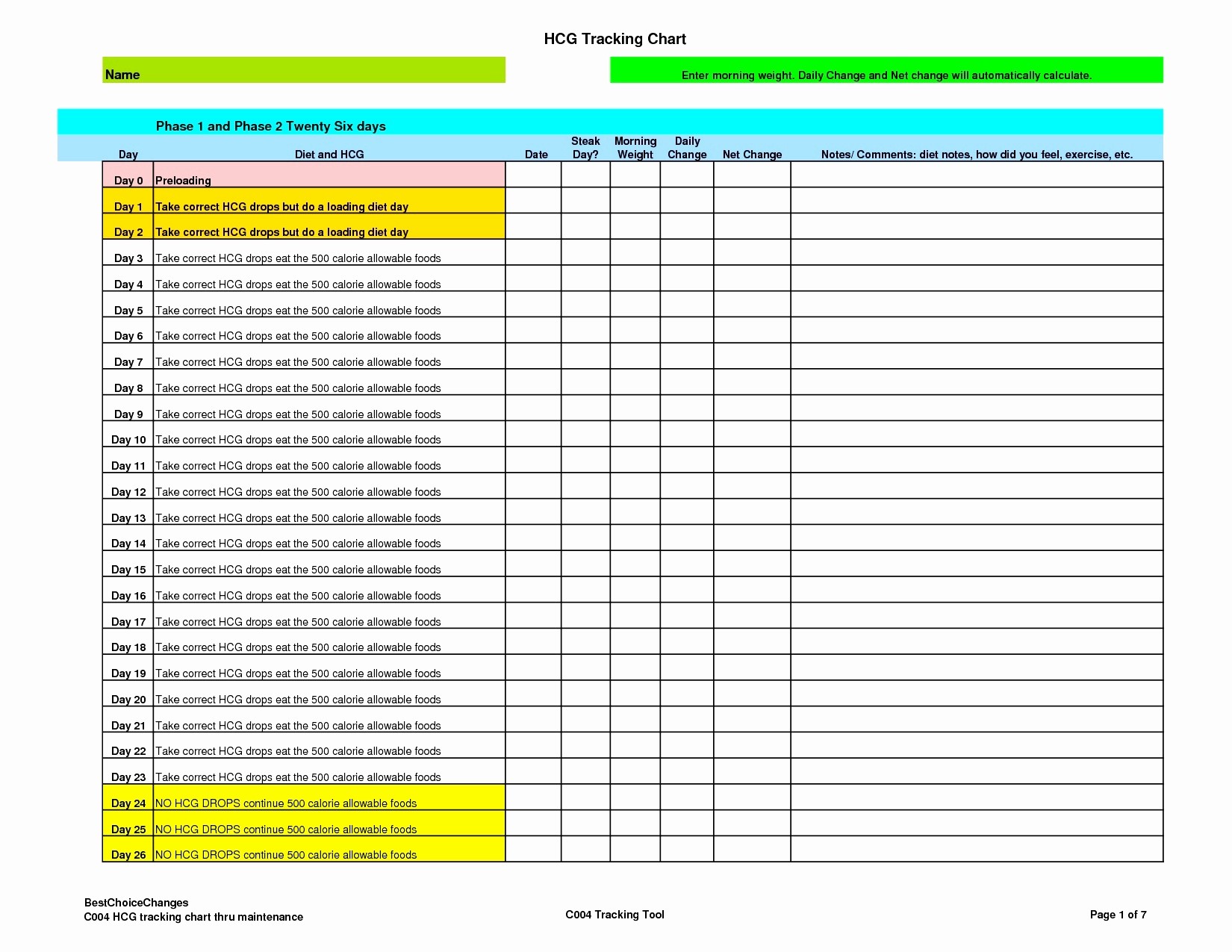 Hcg Diet Tracker Spreadsheet Beautiful Weight Loss Challenge Document Tracking Sheets