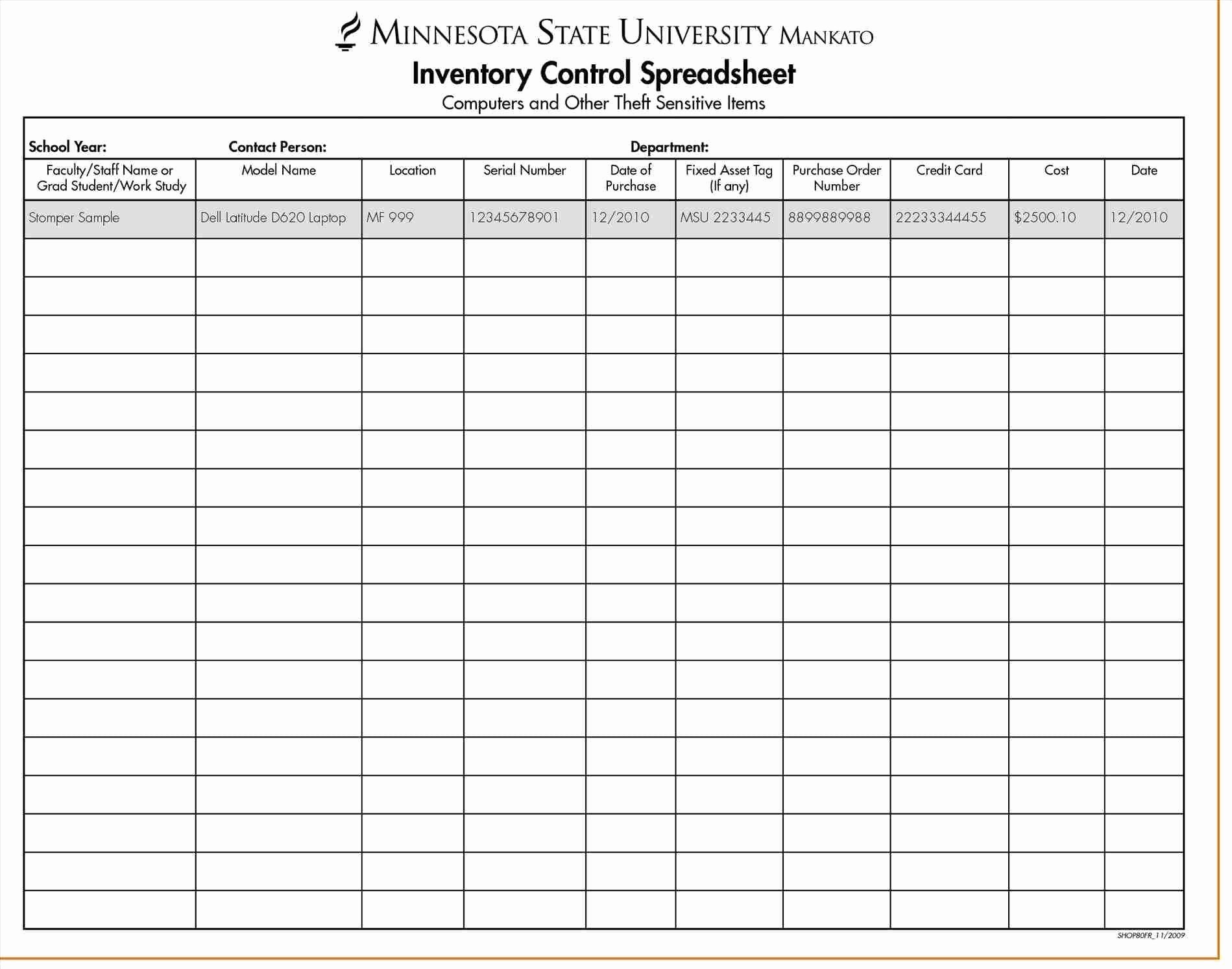 Housekeeping Linen Inventory Template Lovely Management On Document