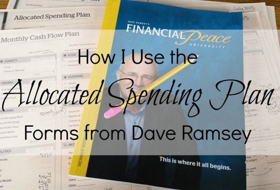 How I Use The Allocated Spending Plan Forms From Dave Ramsey YouTube Document Budget