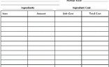 How To Calculate Food Costs And Price Your Restaurant Menu POS Sector Document Cost Inventory Spreadsheet