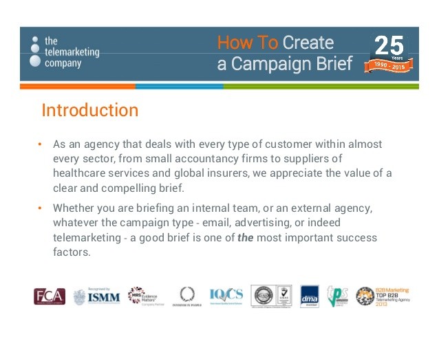 How To Create A Campaign Brief Document Template
