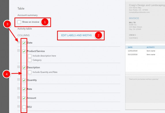 How To Customize Invoices In QuickBooks Online 5 Minute Bookkeeping Document Quickbooks Invoice