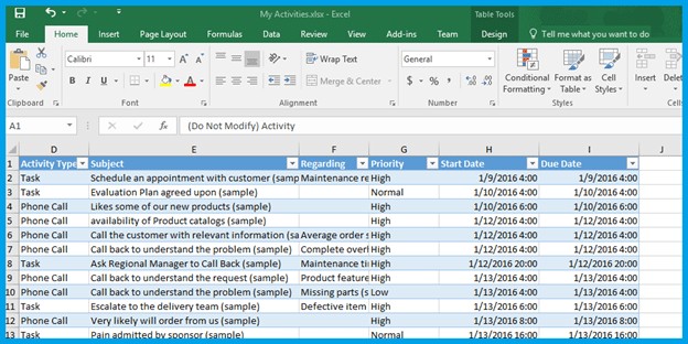 How To Generate Excel Templates In Dynamics CRM 2016 Document Crm Template Software