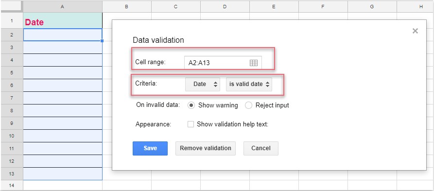 How To Insert Date Picker In Google Sheet Document Sheets