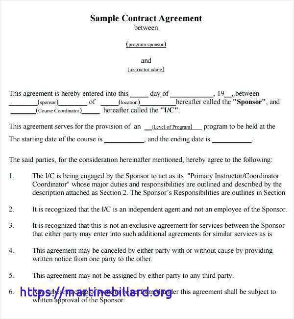 How To Write A Business Contract Between Two Parties 9 Agreement Document An