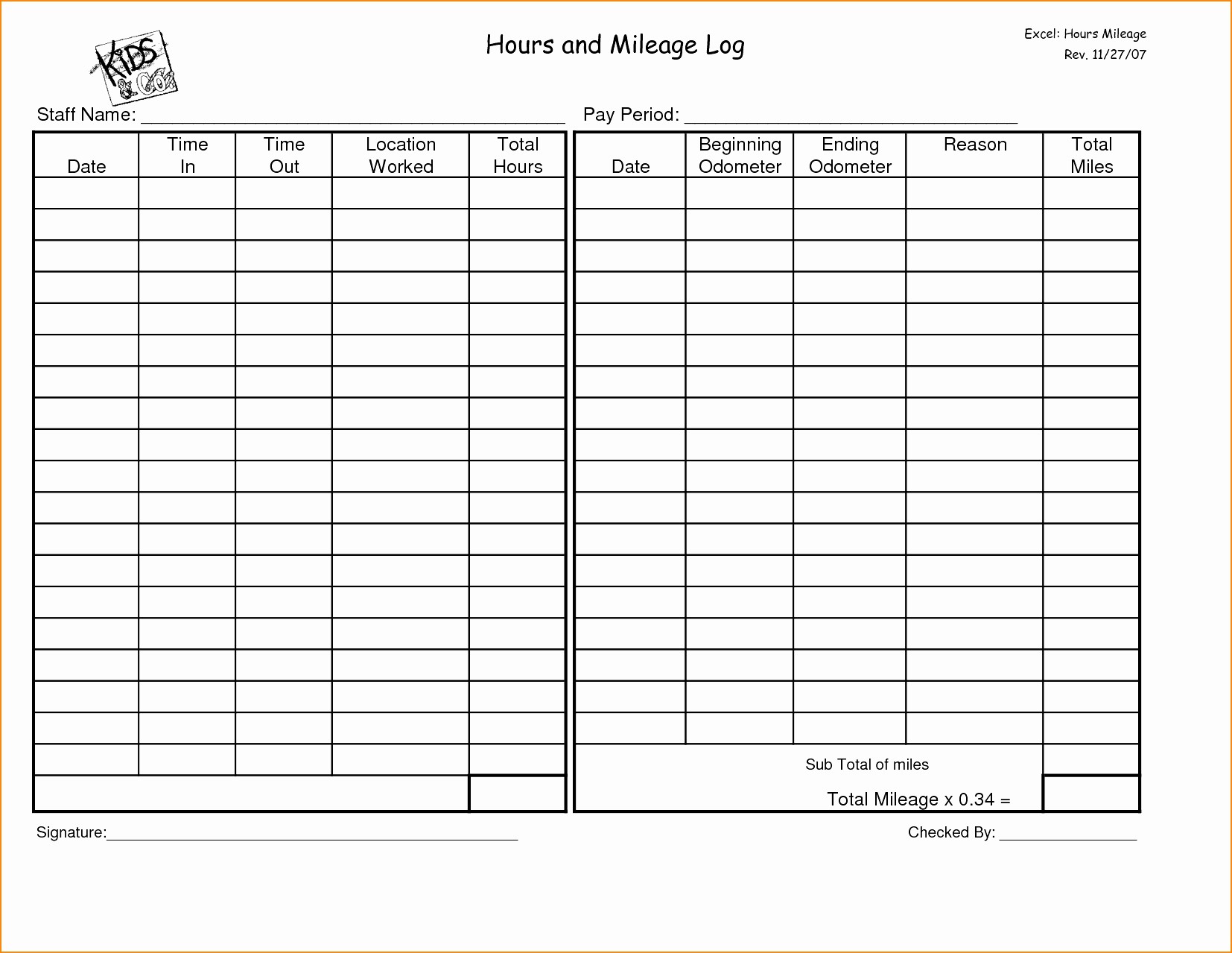 Irs Mileage Log Book Template Lovely Travel Weoinnovate Document