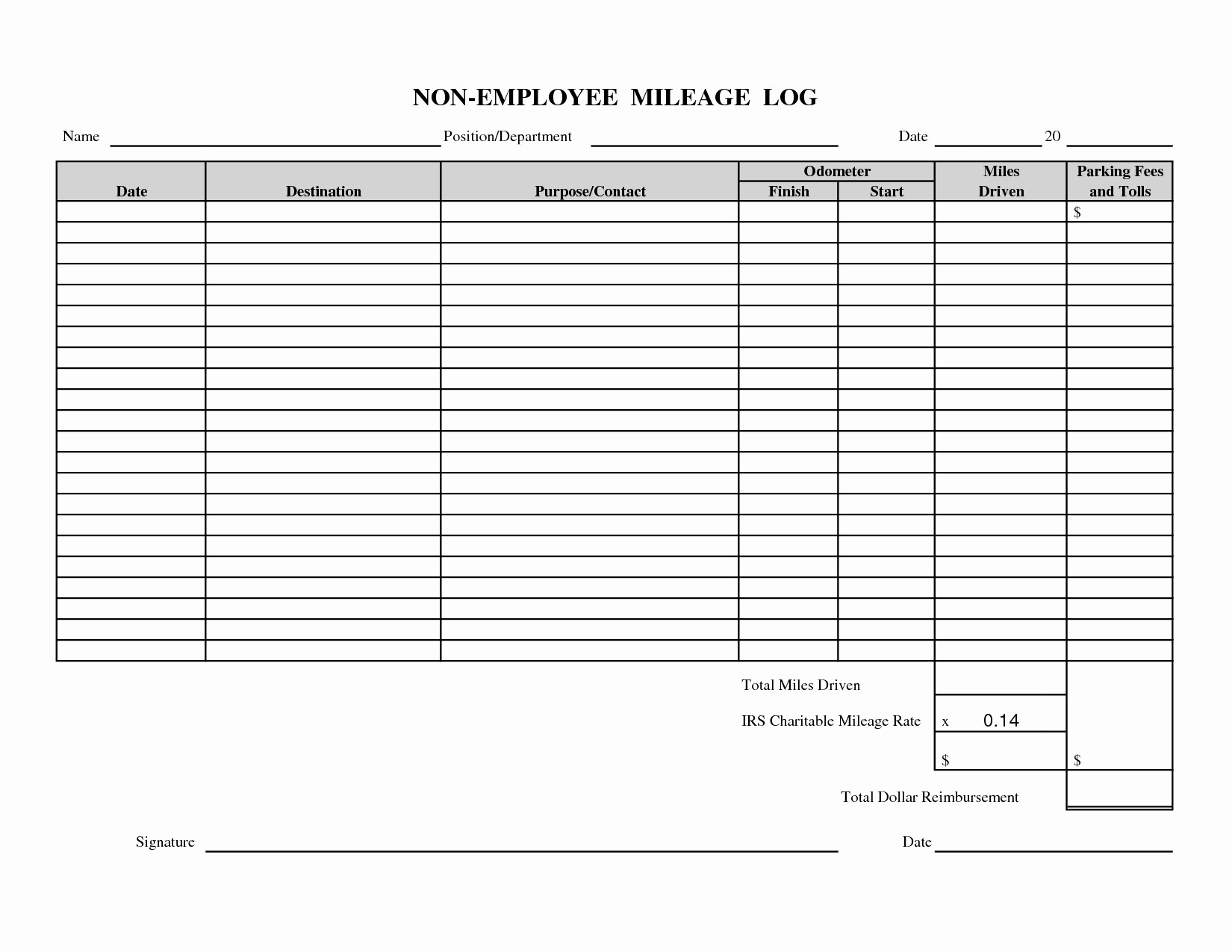 Irs Mileage Log Template The Awesome Web For Document