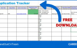 Job Application Recruitment Tracking Spreadsheet FREE Excel Document Tracker Template