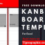 Kanban Board Template For Excel And Google Sheets Free Download Document