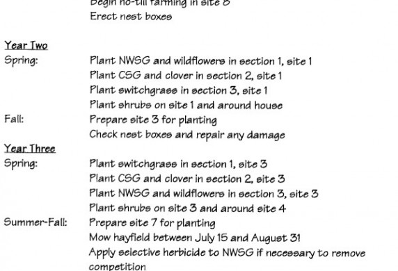 Landowner S Guide Writing A Management Plan Document Property Sample