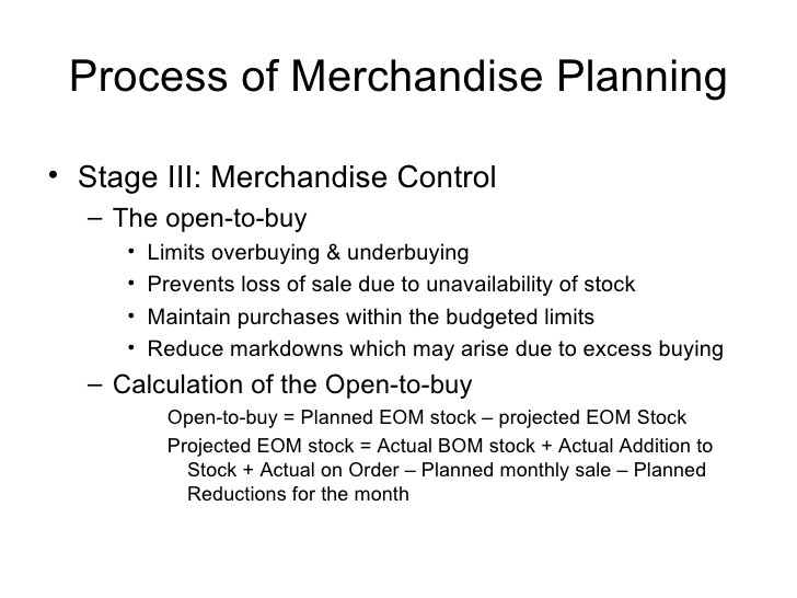 Lecture 3 Document Open To Buy Calculation
