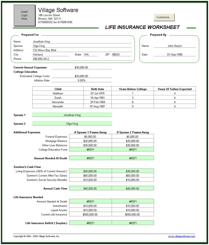 Life Insurance Quote Form Template How You Can