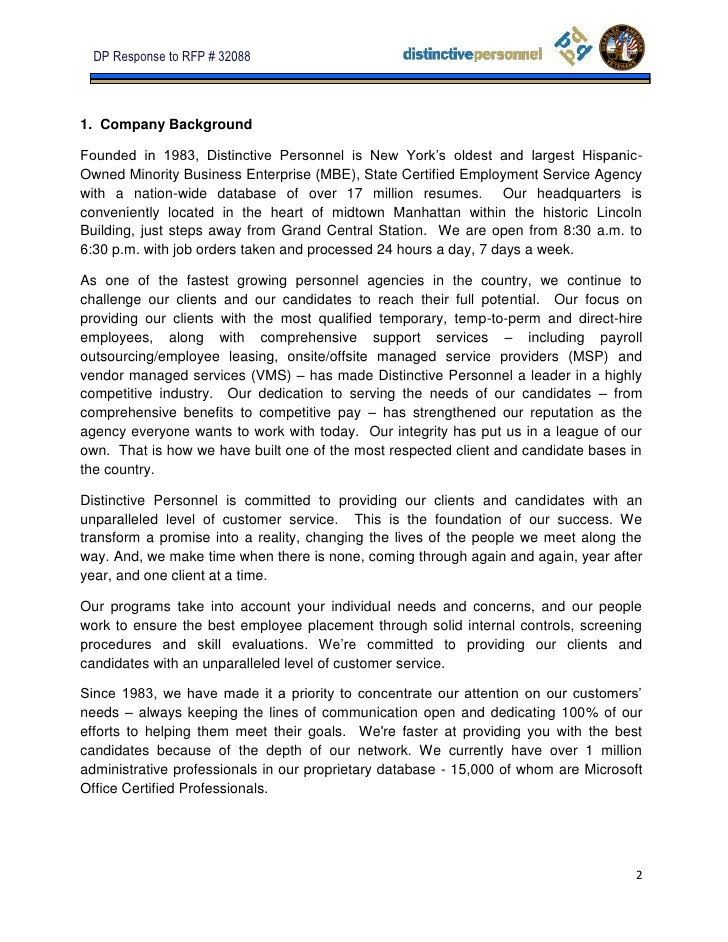 Managed Services Contract Example Document Service Proposal Template