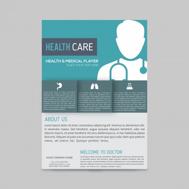 Modern Medical Brochure Template Vector Free Download Document