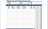 MS Excel Vehicle Mileage Log Template Word Templates Document Tracker Spreadsheet