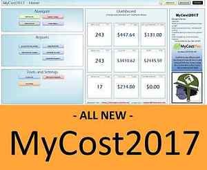 MyCost2017 Track EBay Profit Sales Business Expenses Fees Excel Document Free Ebay