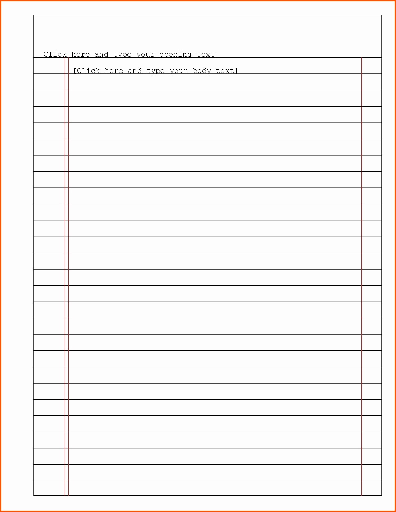 Notepad Template For Word Beautiful Notebook Thevillas Document