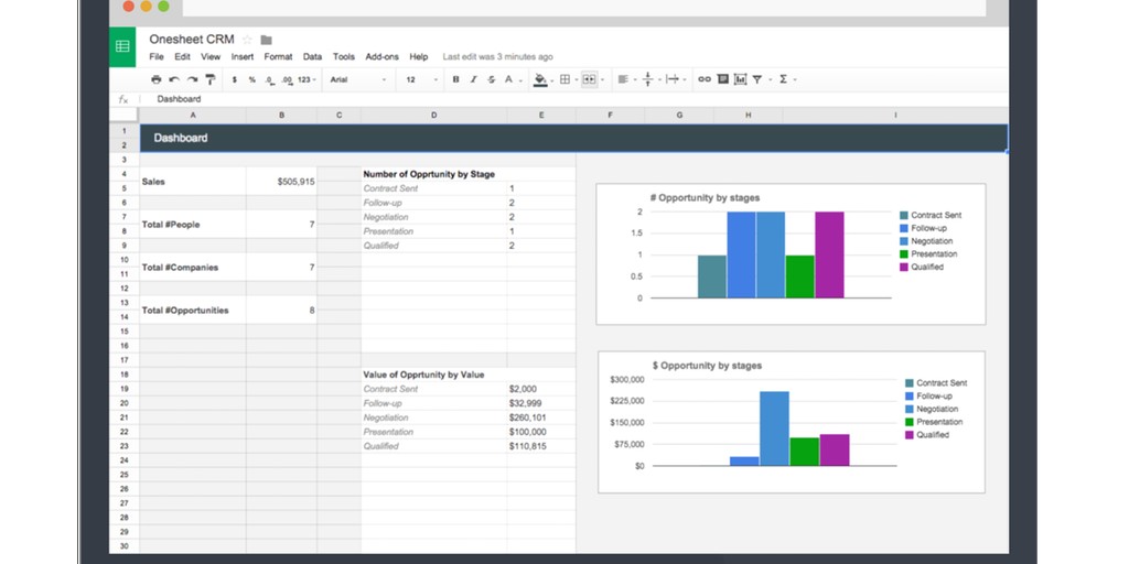 Onesheet CRM The Simple For Google Sheets Product Hunt Document Crm